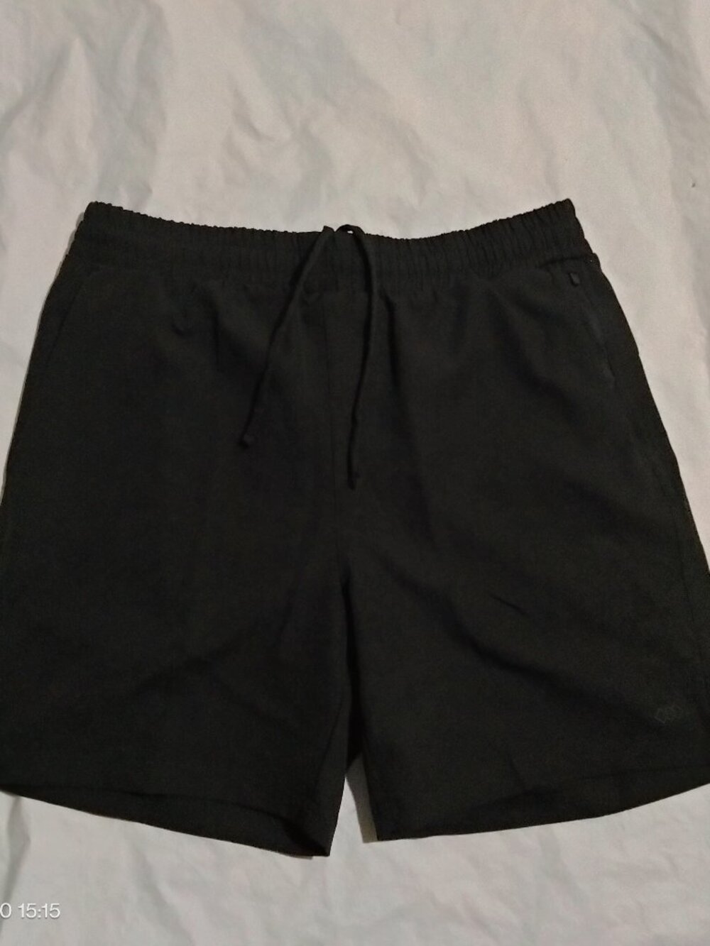 LEG3ND Men's Athletic Fit Shorts 7" Inseam Black Size L NWT Zipper Pocket Wickin